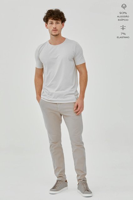 Conjunto 3 Camisetas Algodão Egípcio Gola C