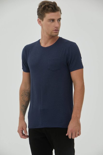 Camiseta Linen Pocket