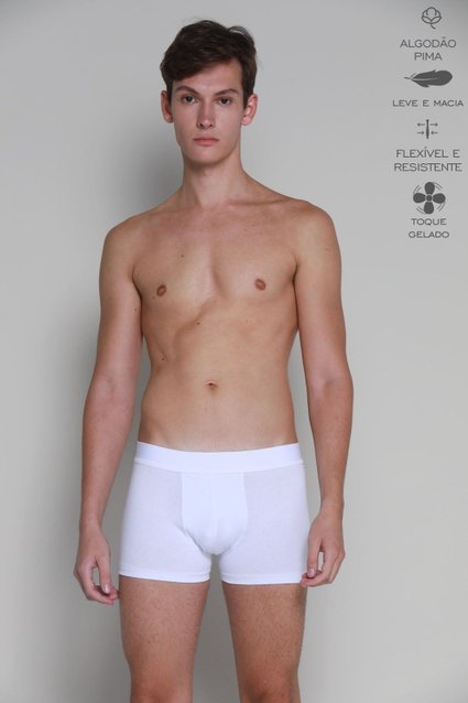 Cueca Boxer Algodão Pima