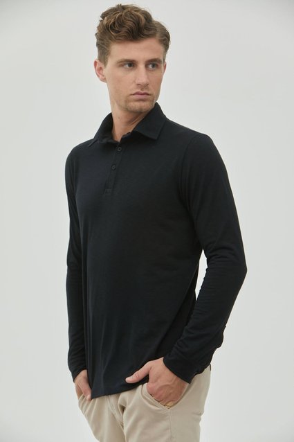 Camisa Polo Flamê Manga Longa