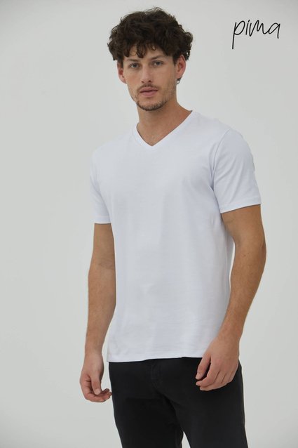 Camiseta Super Pima Interloque Gola V