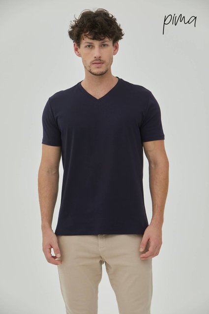 Camiseta Super Pima Interloque Gola V
