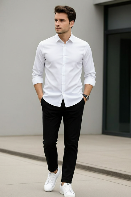 Camisa Social Algodão Egípcio