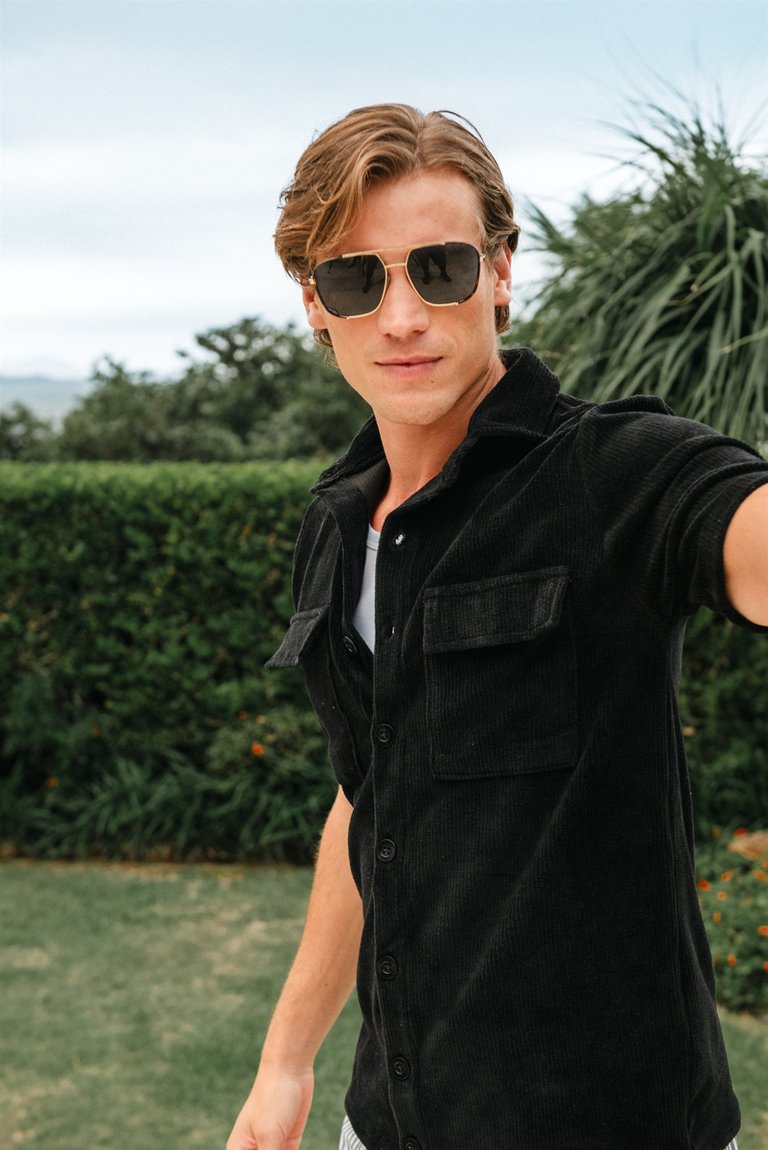 13 overshirt veludo cotele manga curta