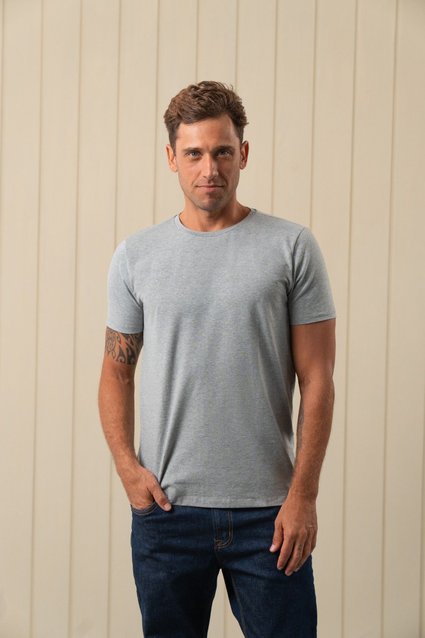 Camiseta Básica Algodão Egípcio Gola C