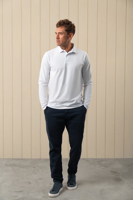 Camisa Polo Manga Longa Piquet